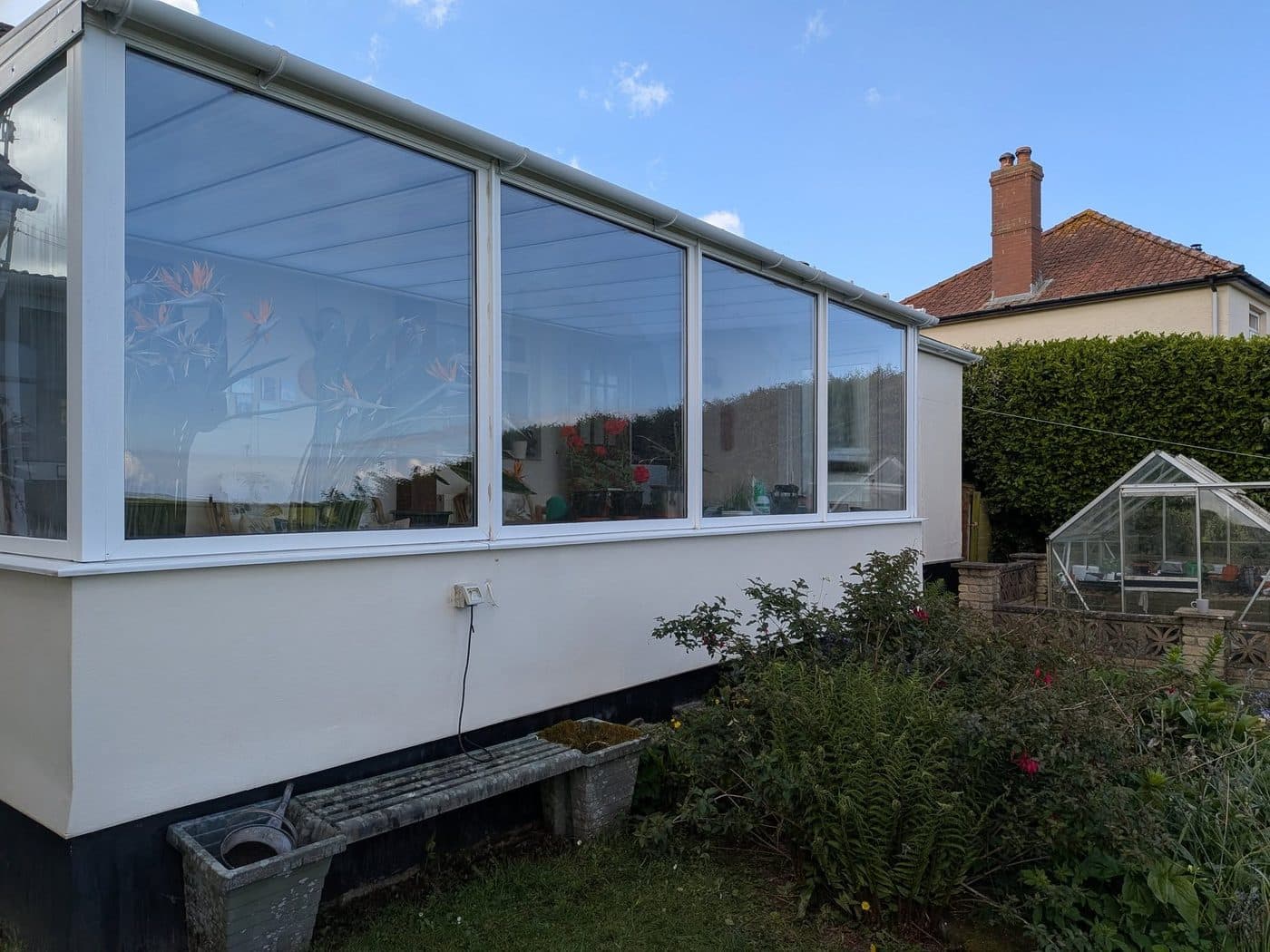 Side window after pure-water clean